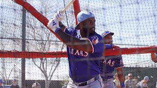 2024 Spring Training Texas Rangers batting practice  Feb 19 2024 [upl. by Nalaf]