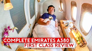 The Complete Emirates A380 First Class Review [upl. by Apostles]