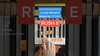 Easiest RUSH E Piano Tutorial Ever [upl. by Duahsar]