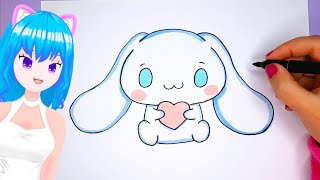 Wie zeichnet man SanRio Cinnamoroll [upl. by Urd]