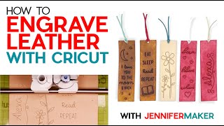 How to Engrave Leather with a Cricut Explore or Maker [upl. by Yrrak]