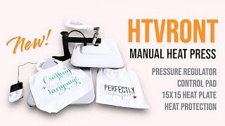 HTVRONT Manual Heat Press  Unboxing amp Review [upl. by Daus122]