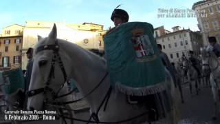 Fanfara dell8° Rgt quotLancieri di Montebelloquot al Carnevale Romano [upl. by Leirbag368]