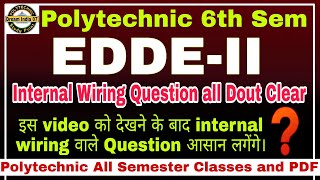 edde 2  Polytechnic 6th semester edde  most important video polytechnic bteup edde edde2 [upl. by Immanuel]