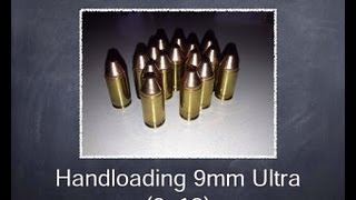 Hand loading 9mm PoliceUltra 100 grain TCBB [upl. by Ettennek777]