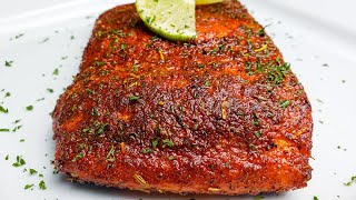 Only 3 Ingredients CRISPY Oven Baked Salmon Recipe in 15 minutes [upl. by Reisch]