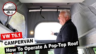 How To Use A Reimo Pop Top Elevating Roof On A VW Campervan [upl. by Ahsaet]