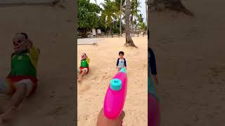 Kid plays nerf gun 😱👶🏻👧🏻✅🌈❤️🚀🤣 [upl. by Aiksa]