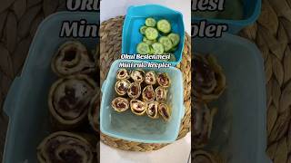 Fikir olsun 🫶🏻 okulbeslenmesi beslenmeçantası beslenmeönerileri lunchbox lunchideas [upl. by Nosreffej]