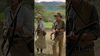 Robert Redford uses a Holland amp Holland Double Rifle Meryl Streep uses a Westley Richards Rifle [upl. by Seed]