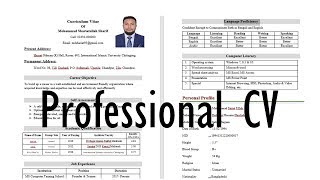 cv writing bangla  বাংলাতে সিভি লেখার নিয়ম  how to write a cv  Faysal Jewel [upl. by Timon]