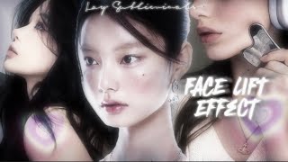 FACE LIFT EFFECT ✦ firm lifted and defined face w Gua Sha effect  beauty enhancer [upl. by Meredith686]