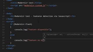 Modernizrjs  Parte 2  Detección de características con javascript [upl. by Issor]