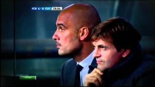 Pep Guardiola vs Tito Vilanova barça football indoor [upl. by Thagard493]