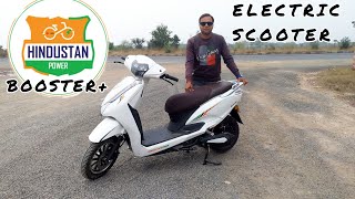 HINDUSTAN POWER BOOSTER ELECTRIC SCOOTER BIG SIZE SCOOTER ONLY 72K ON ROADRAKESH GOYAL 222 [upl. by Adnilym]