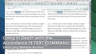 Going In Depth with the Accordance 13 TEXT COMMAND [upl. by Lisha]