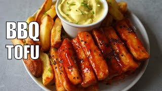 Easy BBQ Tofu Recipe  A Delicious way to Cook Tofu [upl. by Yerxa228]