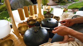 Total Calm Sound Bath Performance  Relaxing Meditation Music  Singing Bowls Spa Music [upl. by Ule226]