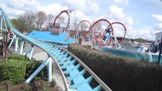 Shockwave Front Row onride HD POV Drayton Manor [upl. by Anastasius]