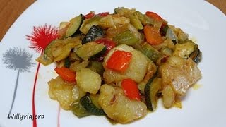 FRITADA🌶️🥔🧅🥒 ARAGONESA Vegano [upl. by Bromleigh]