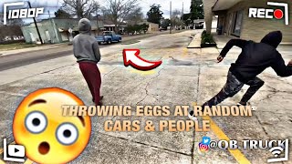 THROWING EGGS AT RANDOM CAR AND PEOPLEPOLICE WAS CALLED👮‍♂️⛓ [upl. by Ezana]