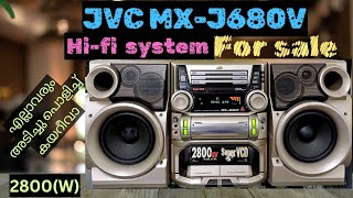 JVC MXJ680V Hifi System 2800W  JVC Hifi Unblemished System for sale in Thrissur [upl. by Nellaf]