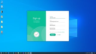 C WPF UI  How to Design Sign Up Form by Material Design Toolkit in WPF [upl. by Schaaff]