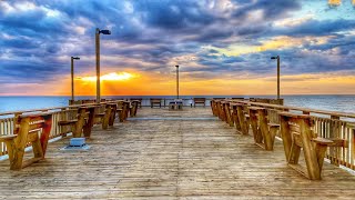 Springmaid Pier Desolate Morning  Myrtle Beach SC [upl. by Eecyac]