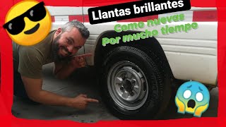 Abrillantador brillo extremo de llantas RESISTENTE AL AGUA l Armor All xtreme tire shine a prueba [upl. by Gaspar]