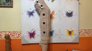 ❄ CALENTADORES o POLAINAS de lana tejidas a crochet paso a paso  Lanitas y Colores 👀 [upl. by Aivle]