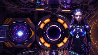 Nexxus 604  Space Craft  Psychedelic trance mix • 4K AI animated trippy video [upl. by Mishaan897]