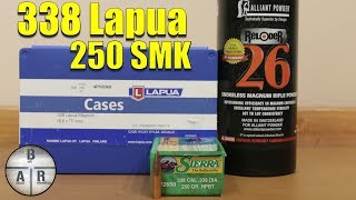 338 Lapua Magnum  250 gr Sierra Match King with Alliant Reloder 26 Load Test [upl. by Raymonds361]