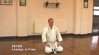 Shotokan Karate Kihon Kneeling and Bowing  Sensei Dave Kershaw [upl. by Tyika]