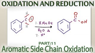 Aromatic Side Chain Oxidation to Carboxylic Acid [upl. by Ramad]