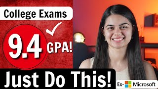 How to study for College Exams  Just do this for best GPA [upl. by Staten]