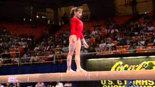 Dominique Moceanu  Balance Beam  1996 US Gymnastics Championships  Women [upl. by Neela]