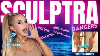 SCULPTRA for ANTI AGING collagen facial volume loss ‘the sculptra glow’ [upl. by Hashum]