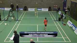 U13 Boys Singles Final  Scottish National Junior Championships 2014 [upl. by Horatia]