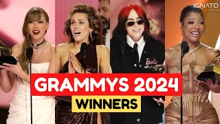 GRAMMYS 2024 WINNERS  GANADORES [upl. by Jean]