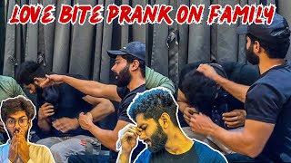 LOVE BITE PRANK ON FAMILY😰 BROTHER SE HUI PITAI😭  AALTU FALTU  BILAL amp ZAHID [upl. by Euqinomad474]