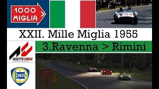 Mille Miglia 55  Stage 3Ravenna  Rimini  Lancia D24  TvCam [upl. by Paolo]