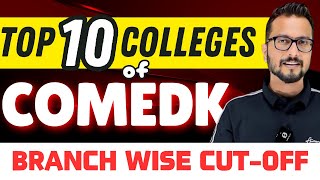 Cutoff For Top Colleges of COMEDK  Cutoff amp Placement of RVCE BMS MSRIT and other COMEDK College [upl. by Drannel]