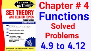 Schaums OutlinesSet Theory Solved Problems Chapter 449 to 412 [upl. by Asiaj]