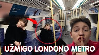 PALIKAU LINA SAULUTE MIEGANČIĄ METRO PRANK  Talzunas  Pildyk ofisas [upl. by Honig]