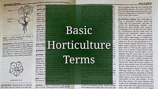 Basic Horticulture Terminology [upl. by Ettennaej]