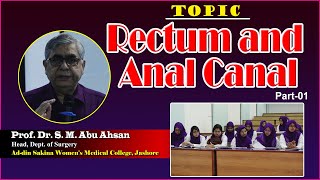 Rectum and Anal Canal Part1 II Prof Dr S M Abu Ahsan II Dept of Surgery II ASWMC II [upl. by Kloman]