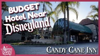 Candy Cane Inn Review amp Room Tour 2023  BEST Affordable Hotel Near Disneyland [upl. by Kciredohr]