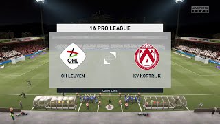 ⚽ Leuven vs Kortrijk ⚽  Belgian Pro League 12092021  Fifa 21 [upl. by Eiramlatsyrk]