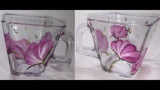 Decorando tazas con pinturas acrílicas [upl. by Arikahc]