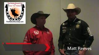 Steer Wrestler Matt Reeves Stops By The Rodeo Round Up [upl. by Nagap]